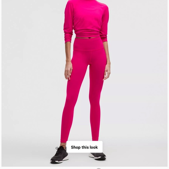 NWT lululemon Wunder Train HR Tight 28”, Passionate, 14 - Picture 3 of 16